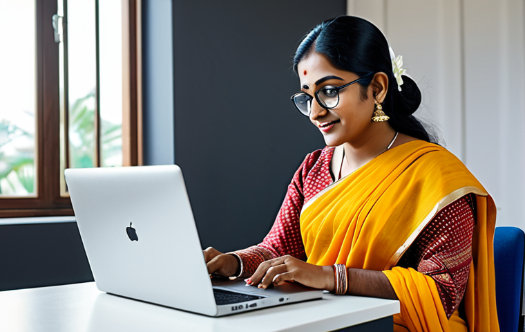 ** "A professional Bengali woman in a modest sari, working on a laptop at a bright, modern co-working space. Safe for work, appropriate content, fully clothed, perfect anatomy, natural pose, professional. Focus on her engagement and productivity. Family-friendly."

**